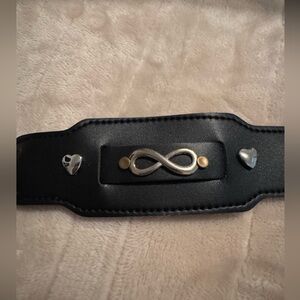 Leather Infinity bracelet
